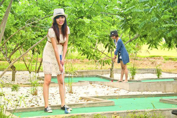 Mini golf khu du lịch Suối Thạch Lâm Nha Trang 
